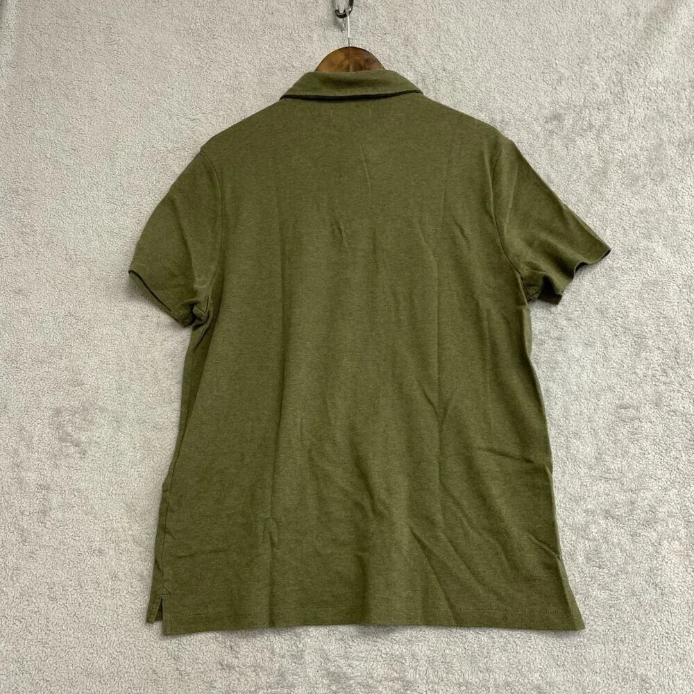NWOT Banana Republic Men's XL Olive Green Polo Shirt Cotton